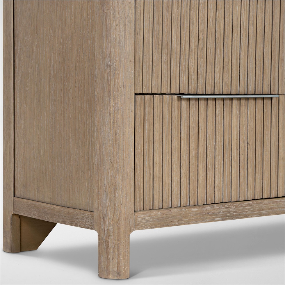 arlo light brown nightstand   