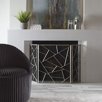 armino gray fireplace screen   