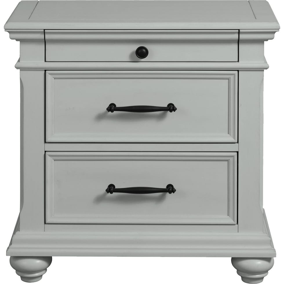 arnit gray nightstand   