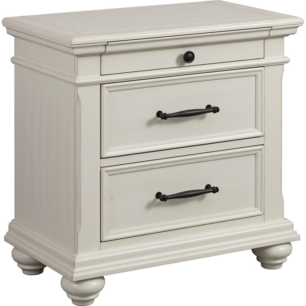arnit white nightstand   