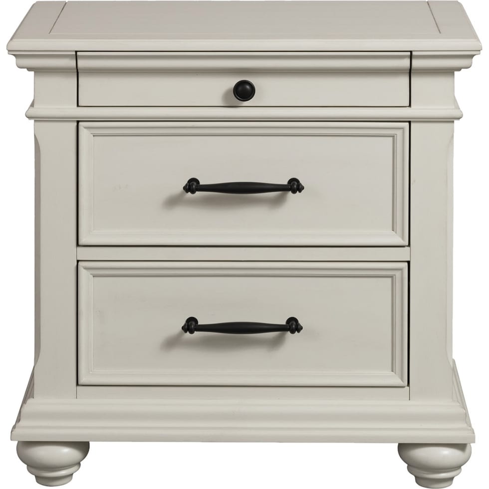 arnit white nightstand   