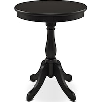 aron black side table   