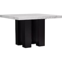 artemis counter height white marble counter height dining table   