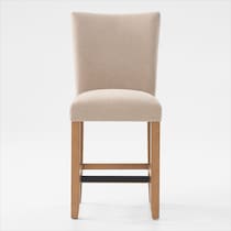 artemis beige natural legs counter height stool   