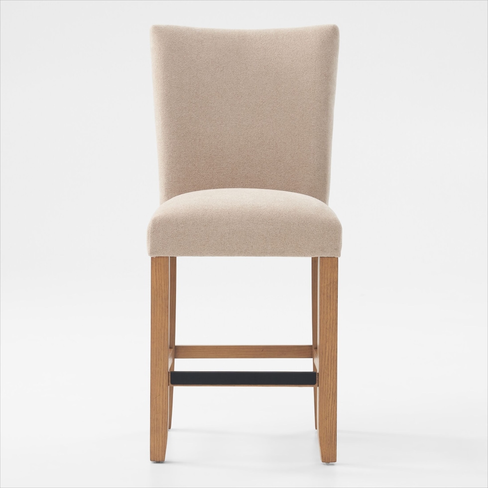 artemis beige natural legs counter height stool   