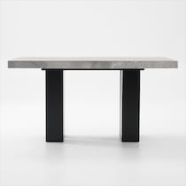 artemis gray marble black legs counter height dining table   