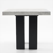 artemis gray marble black legs counter height dining table   