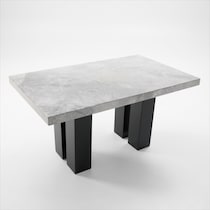 artemis gray marble black legs counter height dining table   