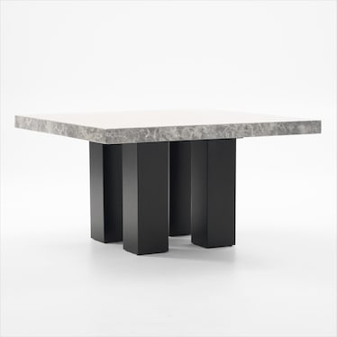 Artemis Marble Dining Table - Gray Marble/Black