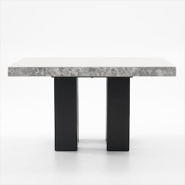 Artemis Marble Dining Table - Gray Marble/Black