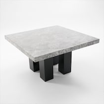 artemis gray marble black legs dining table   