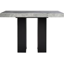 artemis gray marble black  pc counter height dining room   