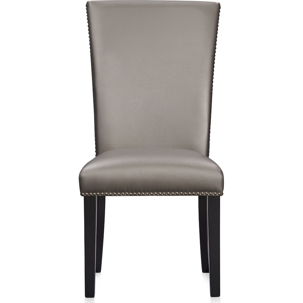 artemis gray marble black black legs  pc dining room   