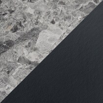 artemis gray marble black black legs  pc counter height dining room   