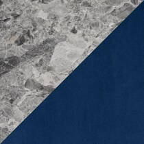 artemis gray marble blue black legs  pc dining room   