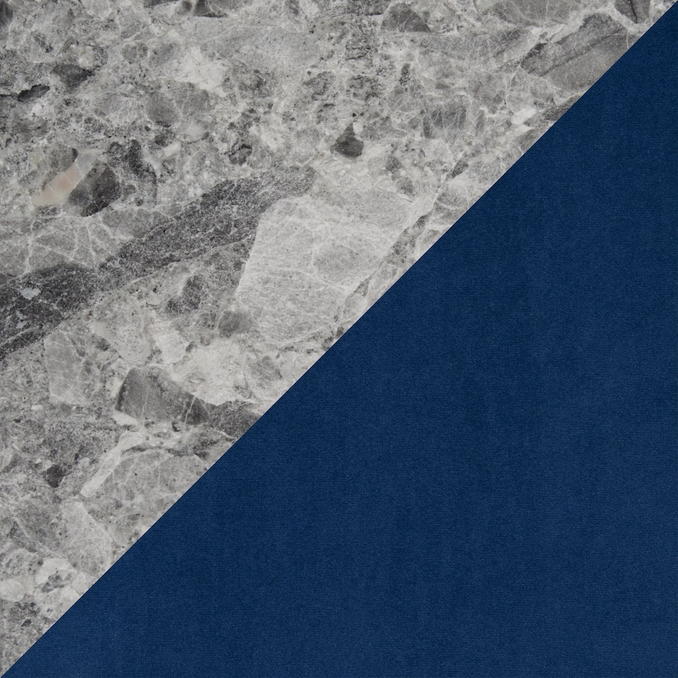 artemis gray marble blue black legs  pc dining room   