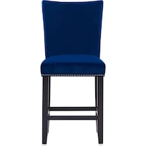 artemis gray marble blue black legs  pc counter height dining room   
