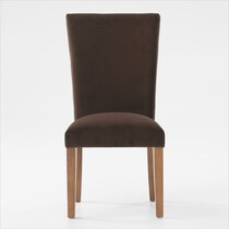 artemis gray marble brown natural legs  pc dining room   