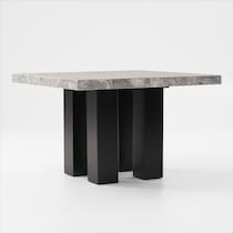artemis gray marble gray black legs  pc counter height dining room   