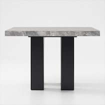 artemis gray marble gray black legs  pc counter height dining room   
