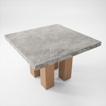 artemis gray marble natural legs counter height dining table   