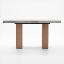 artemis gray marble natural legs counter height dining table   