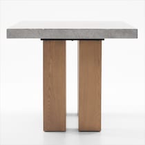 artemis gray marble natural legs counter height dining table   