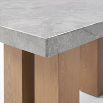artemis gray marble natural legs counter height dining table   