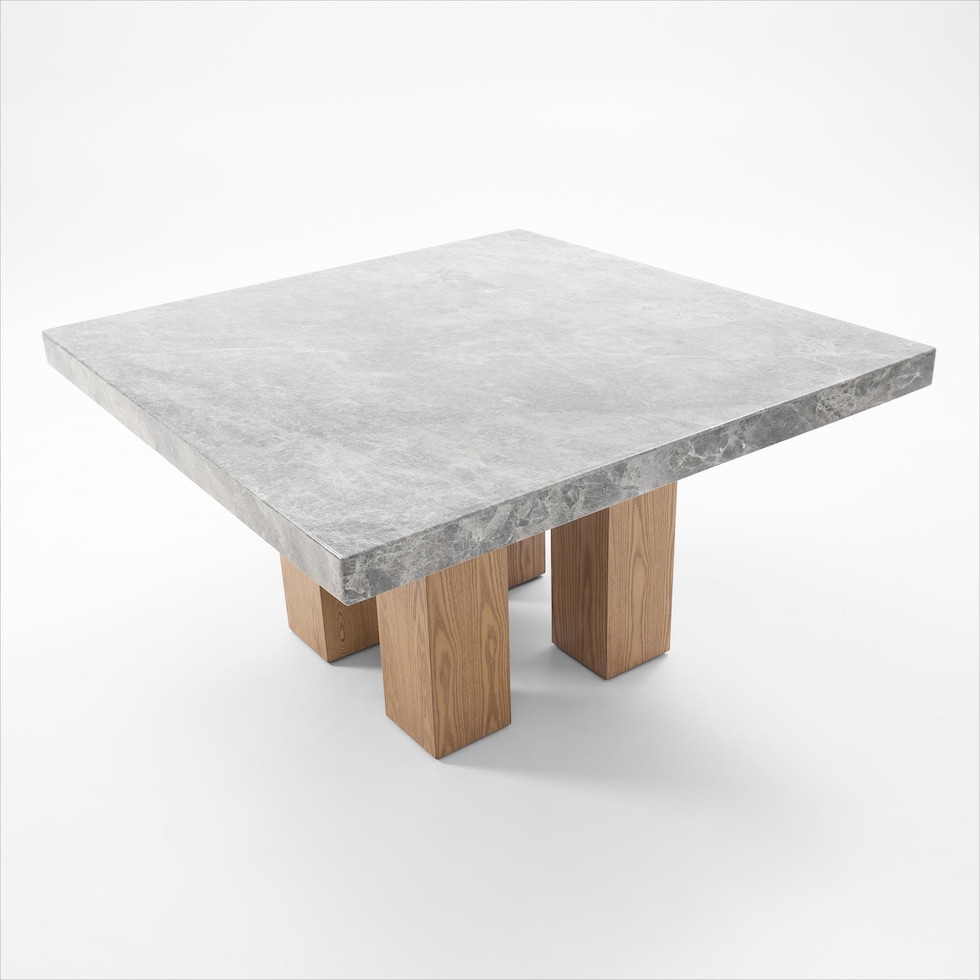 artemis gray marble natural legs dining table   