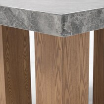 artemis gray marble natural legs dining table   