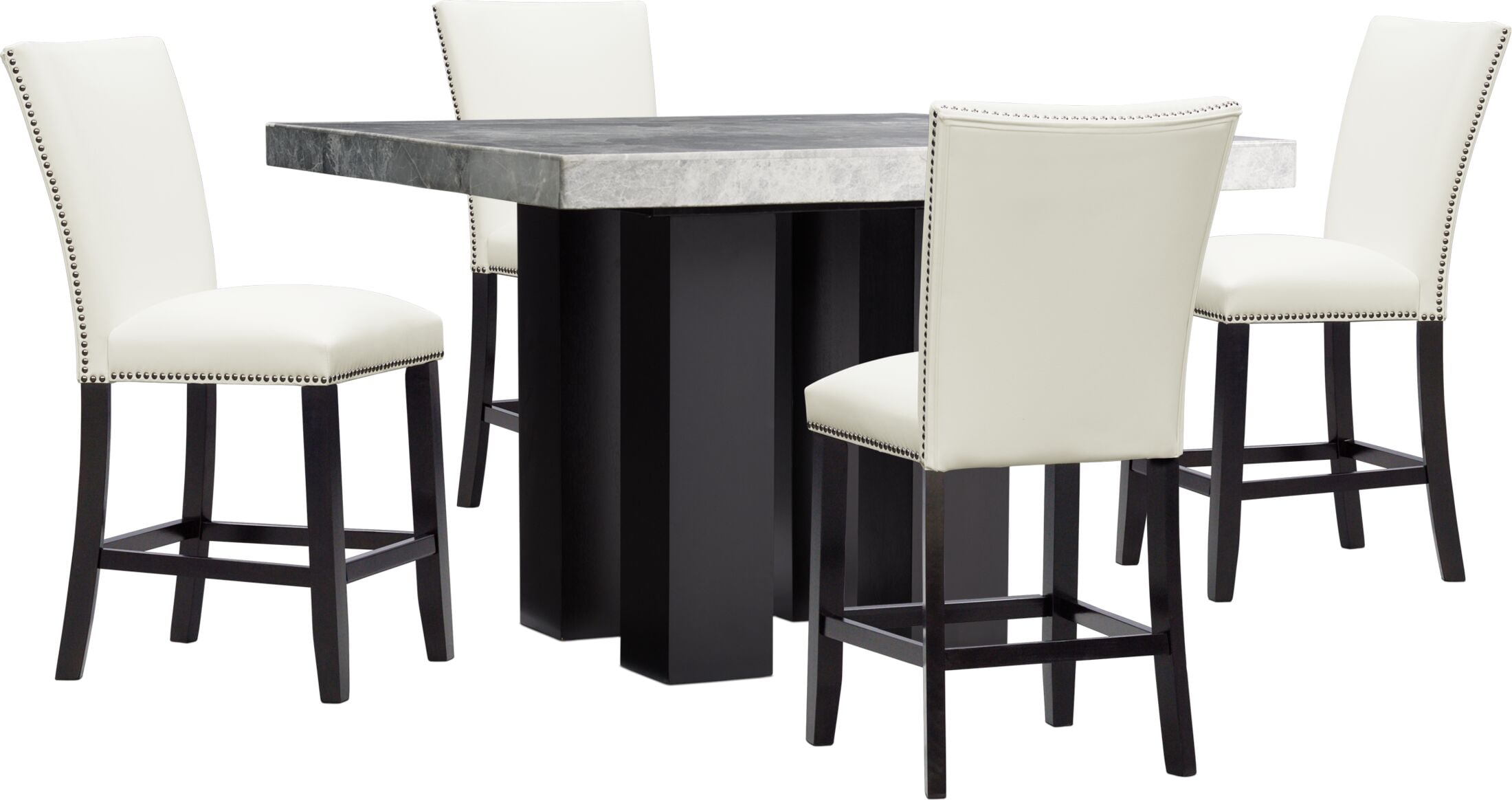 Artemis marble dining on sale table set