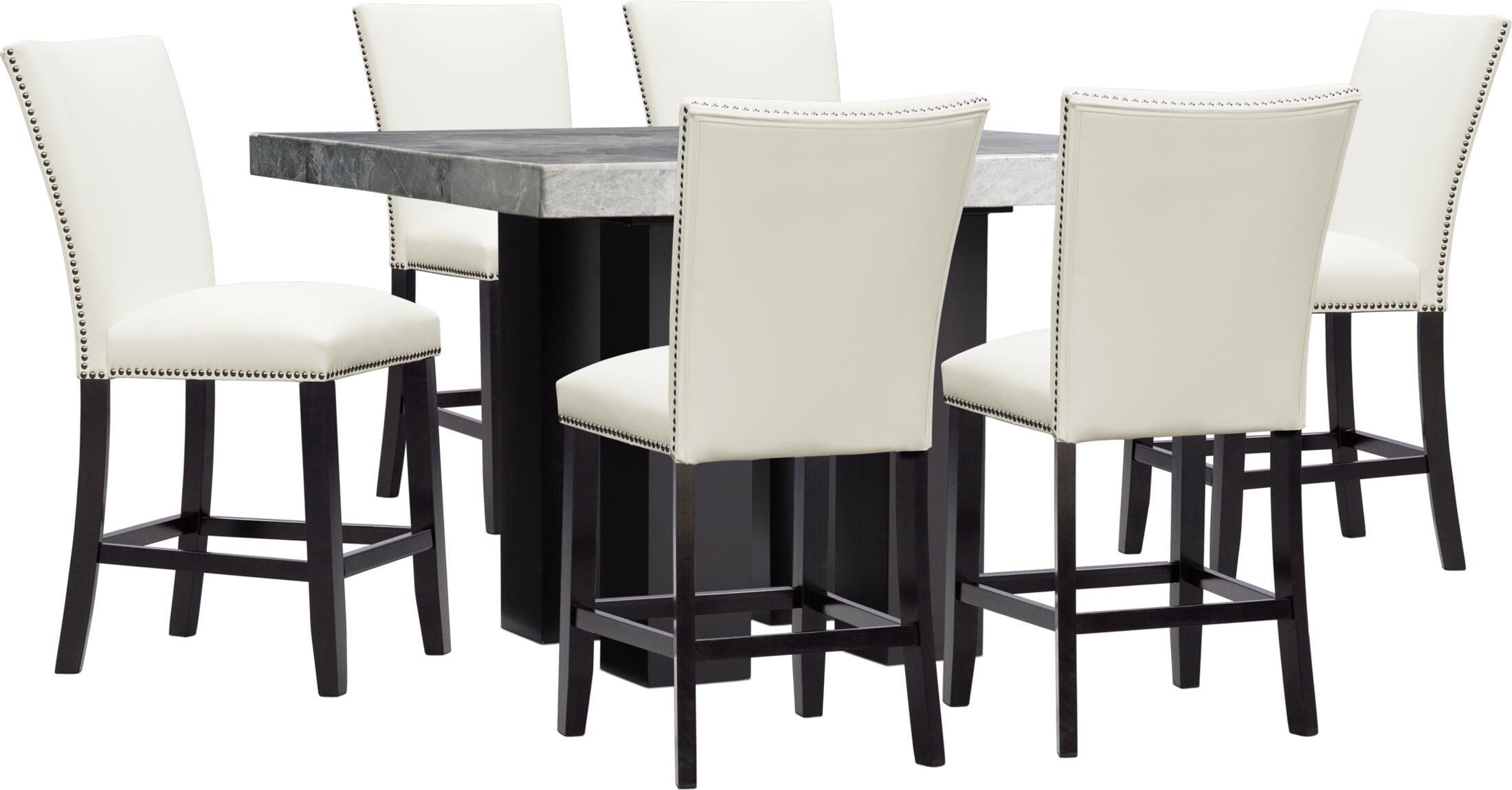 Artemis marble discount dining table set