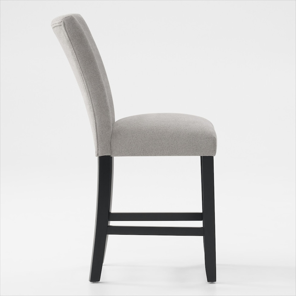 artemis gray black legs counter height stool   