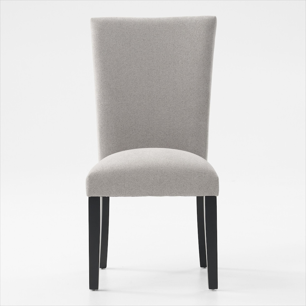 artemis gray black legs dining chair   