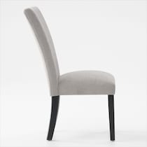 artemis gray black legs dining chair   