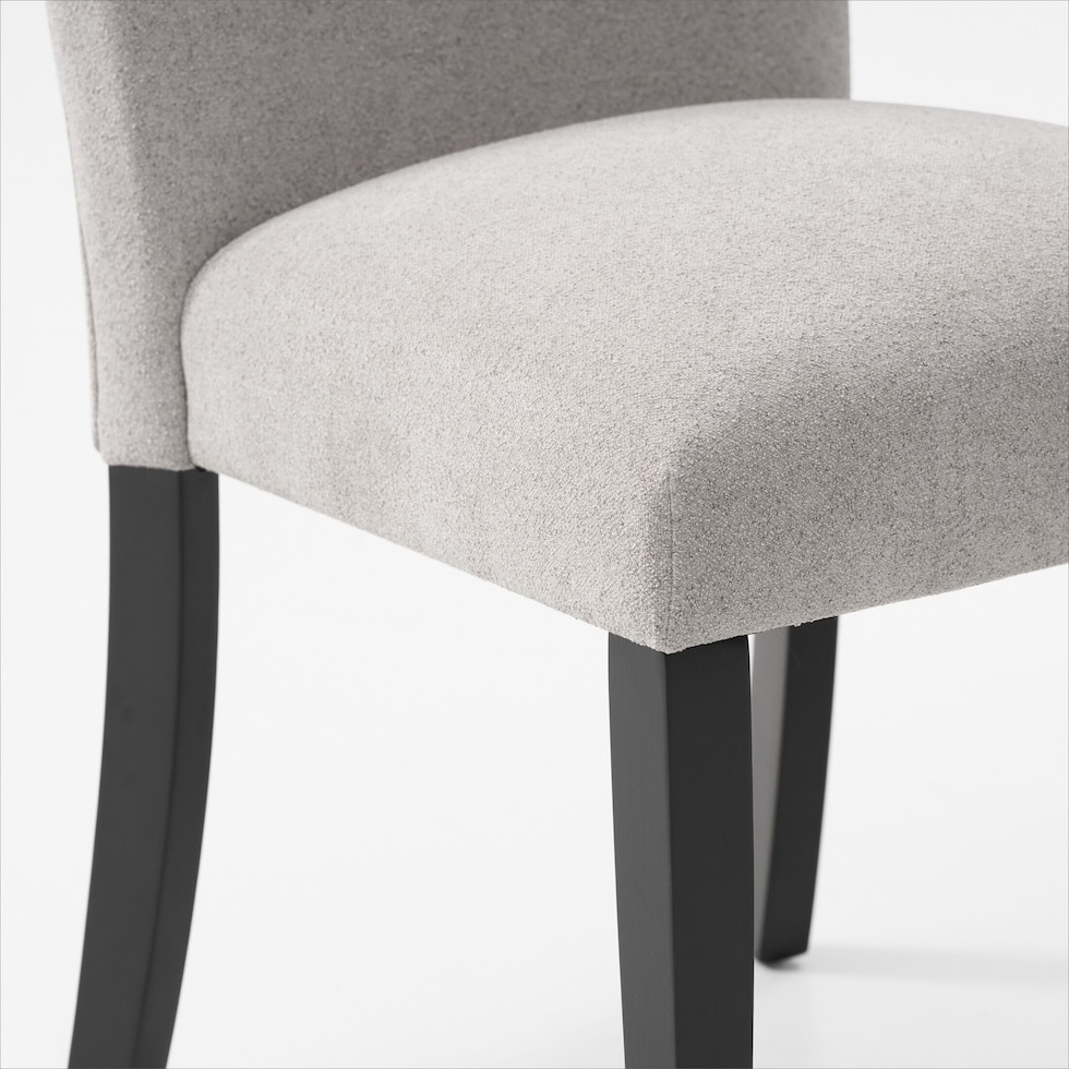 artemis gray black legs dining chair   