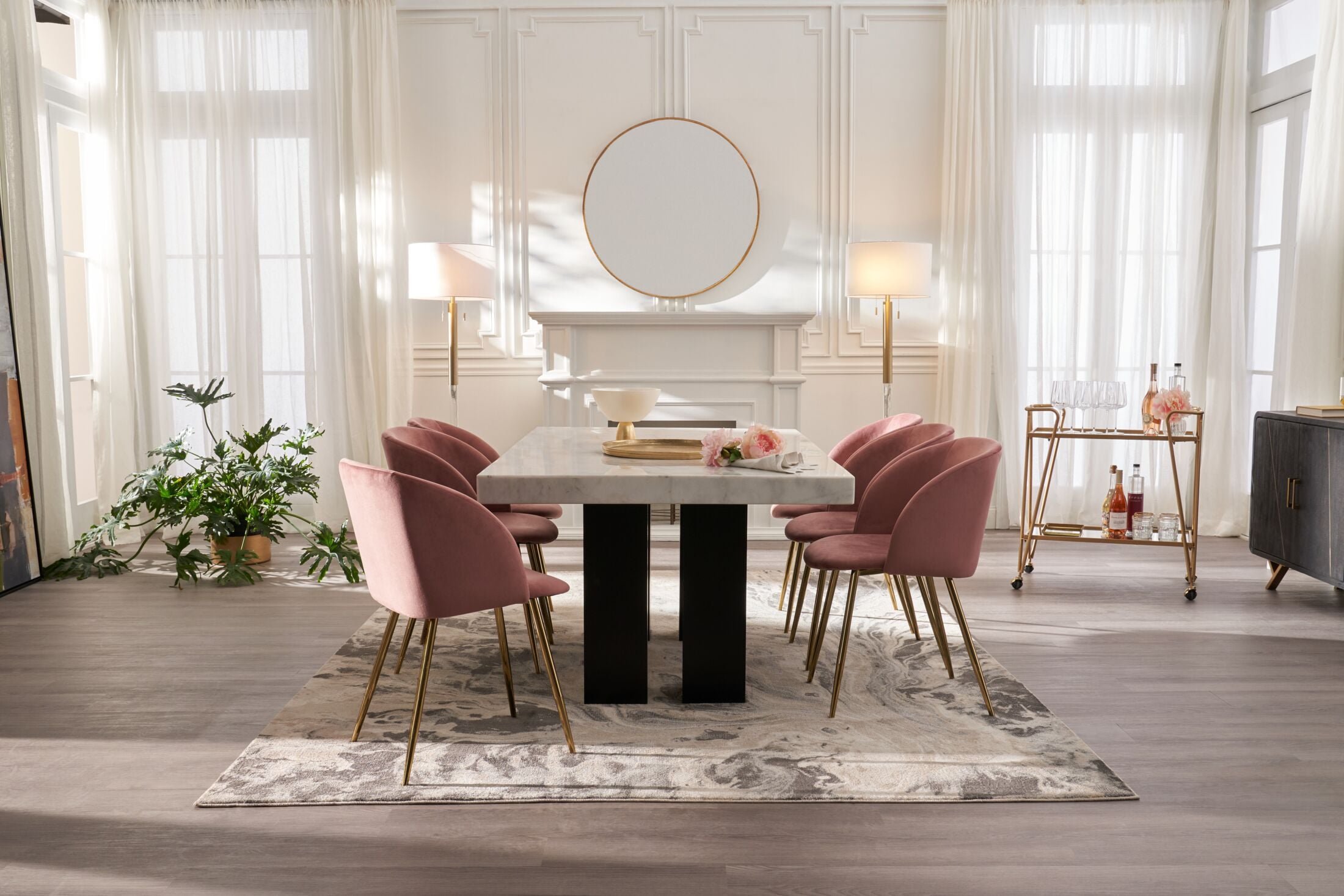 Value city deals marble dining table