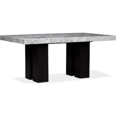 Artemis Marble Dining Table and 6 Upholstered Dining Chairs