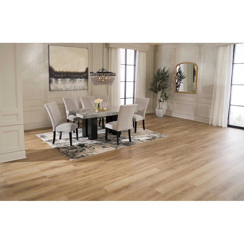 artemis gray dining table   