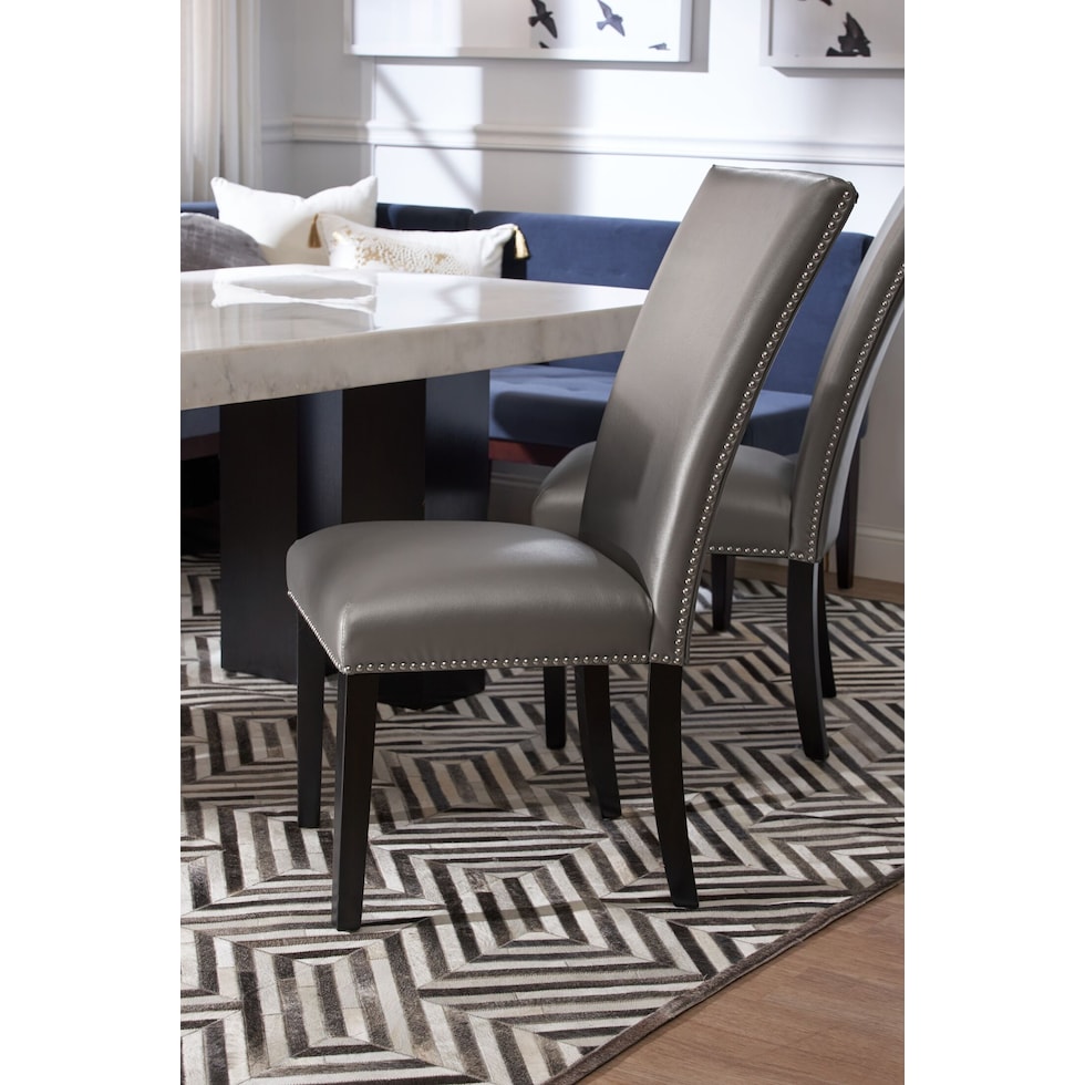 artemis gray side chair   