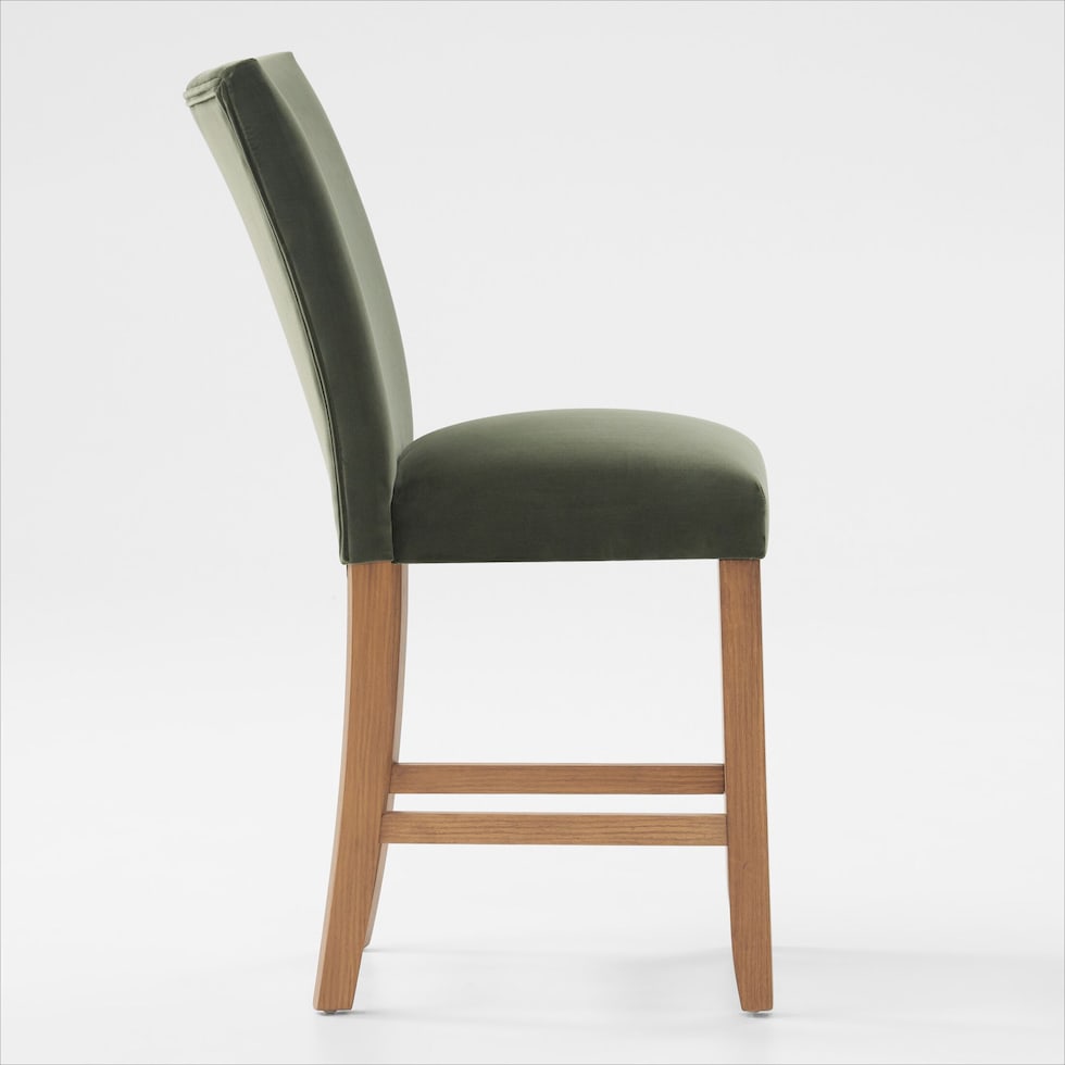 artemis olive natural legs counter height stool   