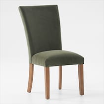 artemis olive natural legs dining chair   