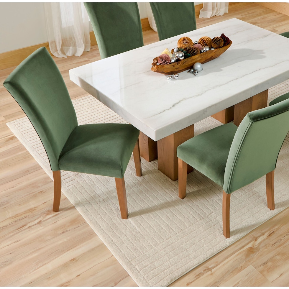artemis olive natural legs dining chair   