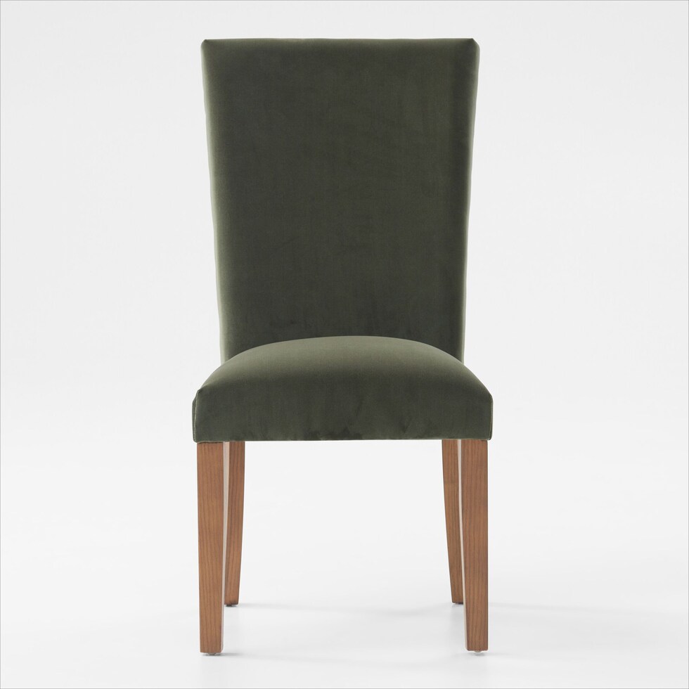artemis olive natural legs dining chair   