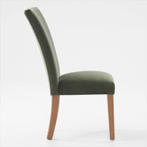 artemis olive natural legs dining chair   