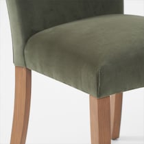 artemis olive natural legs dining chair   