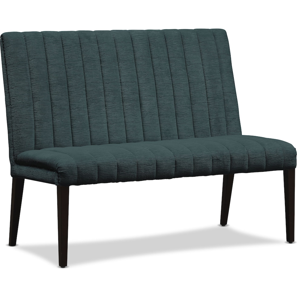 artemis teal dining bench   