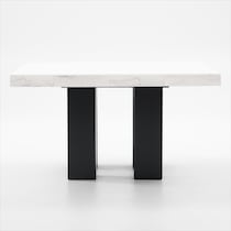 artemis white marble black legs dining table   