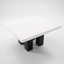 artemis white marble black legs dining table   