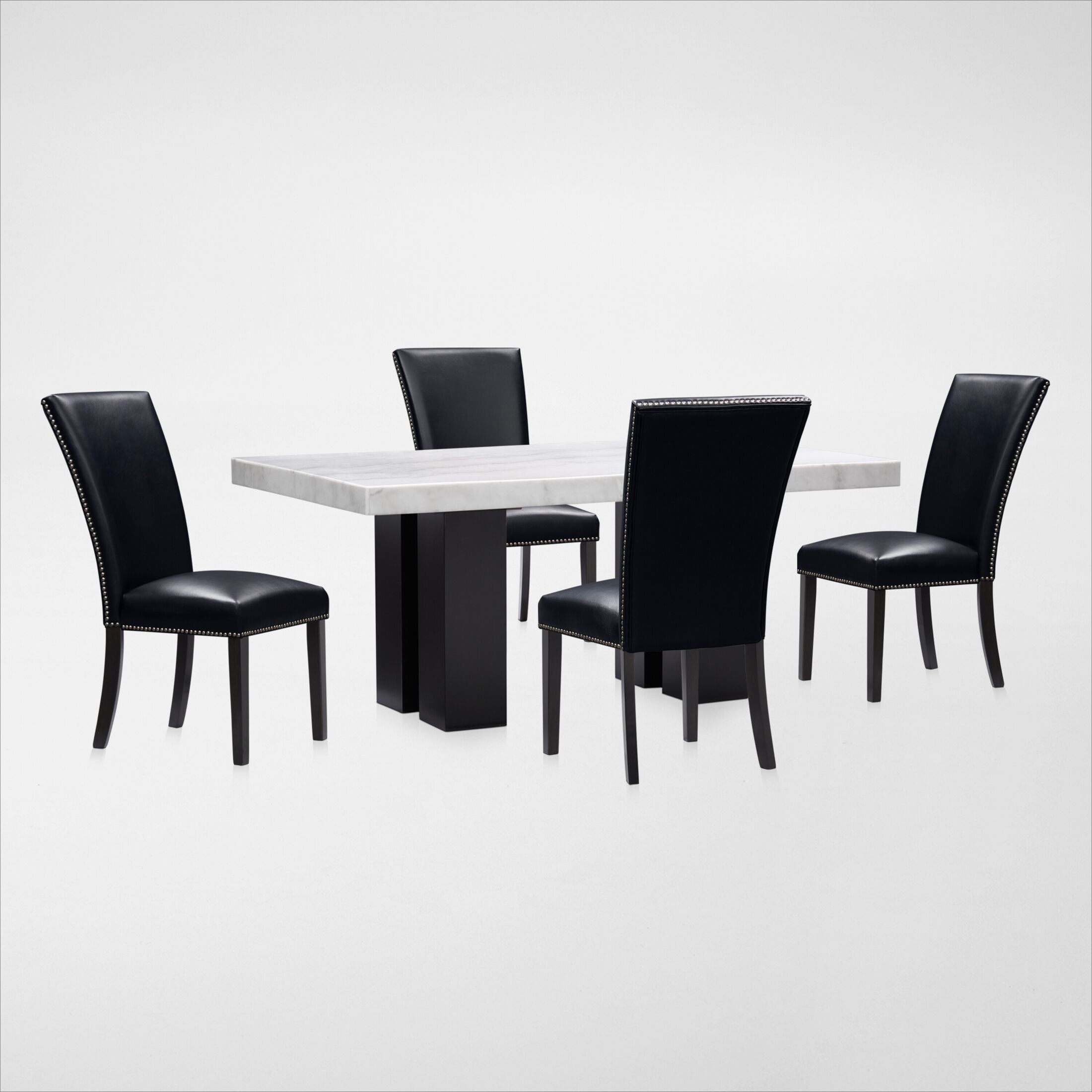 Artemis marble 2025 dining table set